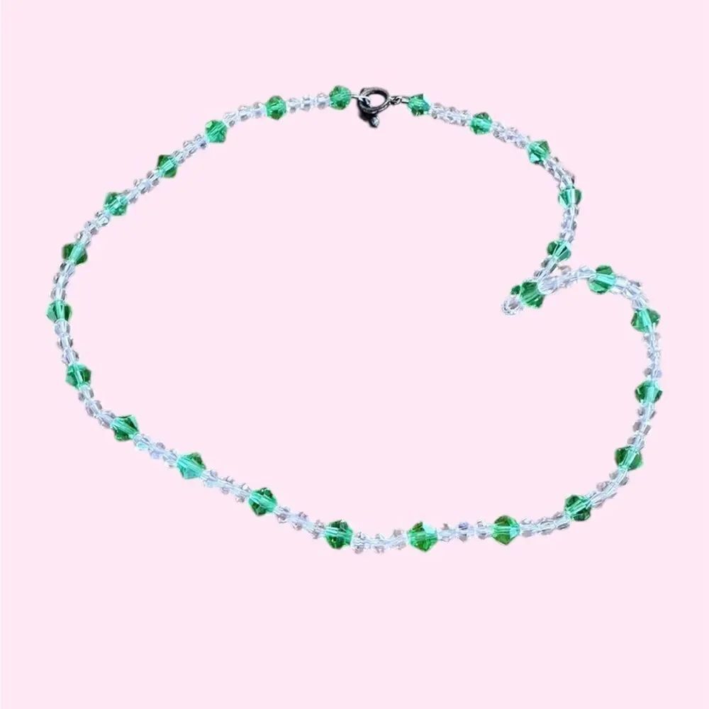 ✨3/$10✨ Vintage Pink and Green Short Layering Necklace